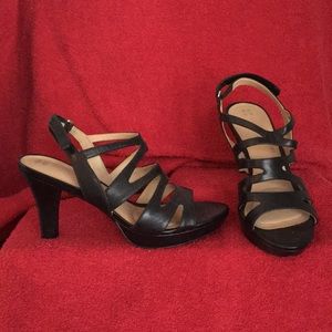 Black strap heels style Danya